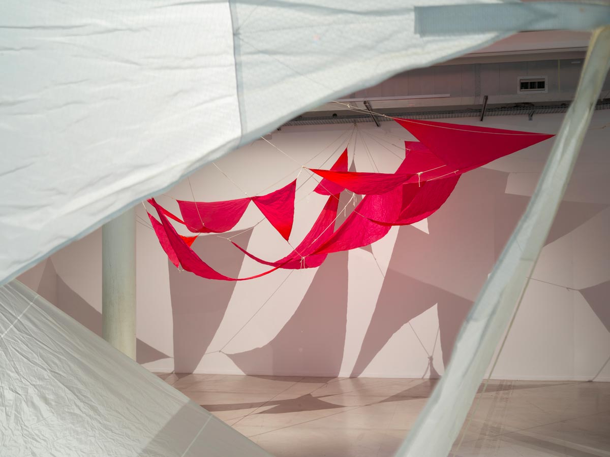 Vue de l'exposition Les Simonnet. Et pourtant, ils volent, 2024 - Frac Centre-Val de Loire © Martin Argyroglo
