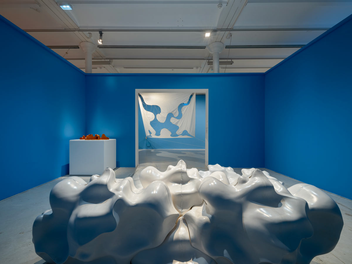 Vue de l'exposition Les Simonnet. Et pourtant, ils volent, 2024 - Frac Centre-Val de Loire © Martin Argyroglo